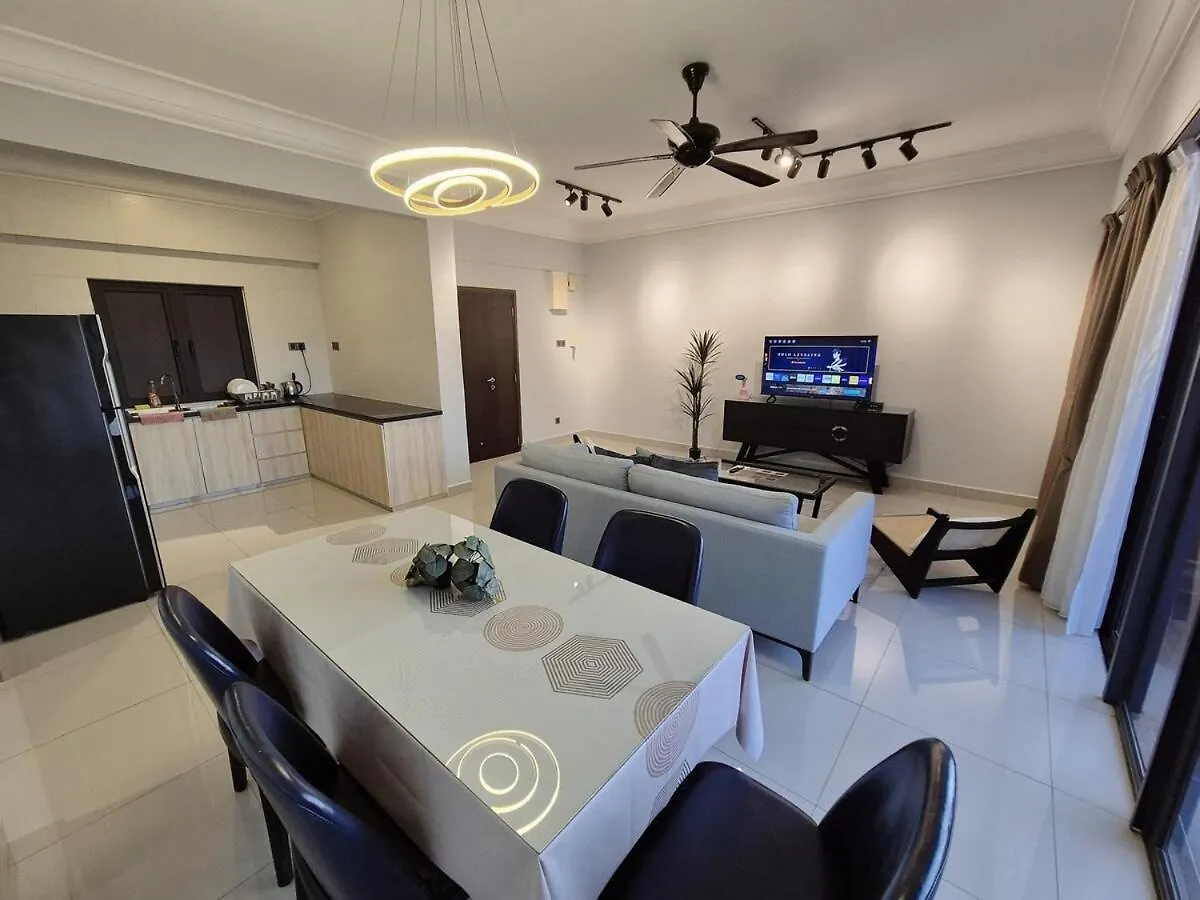 Apartament Short Walk To Custom & City Sqaure 3 Brs 8 Pax Johor Bahru Malezja
